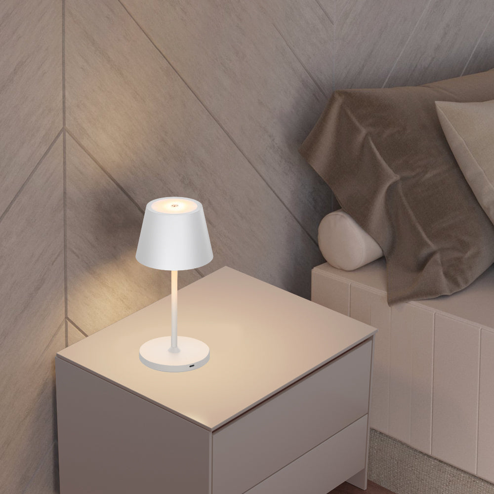 Small-scale portable LED lamp providing efficient and convenient lighting in a compact form