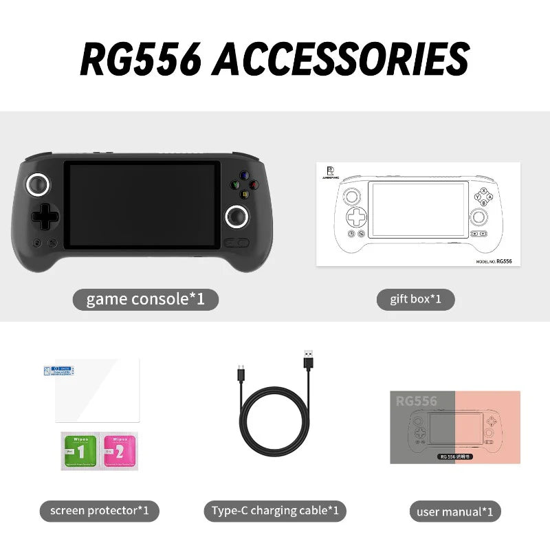 anbernik RG556 エミュレータ ANBERNIC RG556 Retro Handheld Game Console | Mechdiy