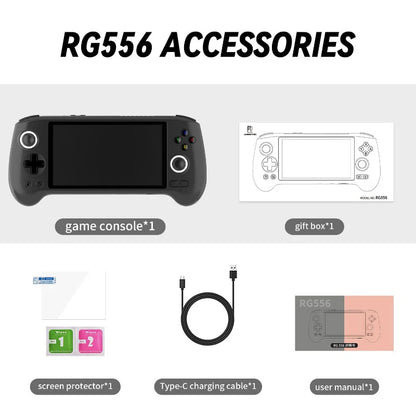 ANBERNIC RG556 Android Game Console Handheld Emulator Black Standard Version