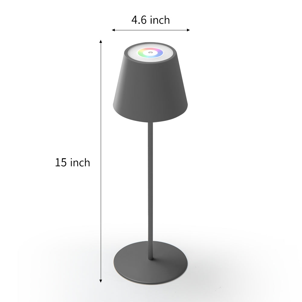 Versatile color-changing LED portable lamp with dynamic lighting options for personalized ambiance