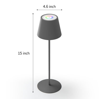 Versatile color-changing LED portable lamp with dynamic lighting options for personalized ambiance