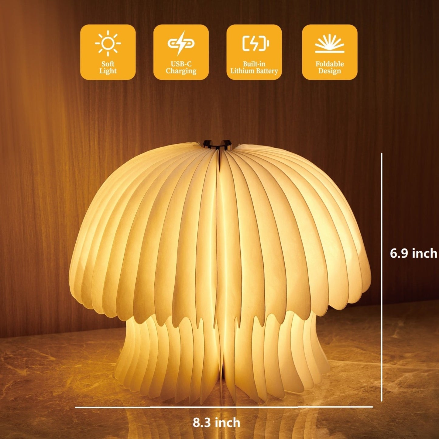 Mushroom Foldable Pocket Lamp